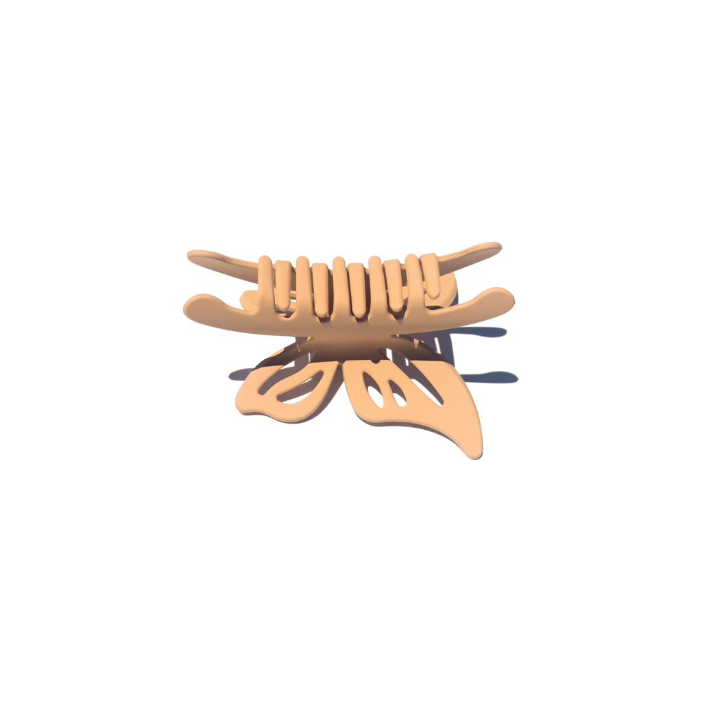 Matte Butterfly Hair Claw Clip | Chocolate