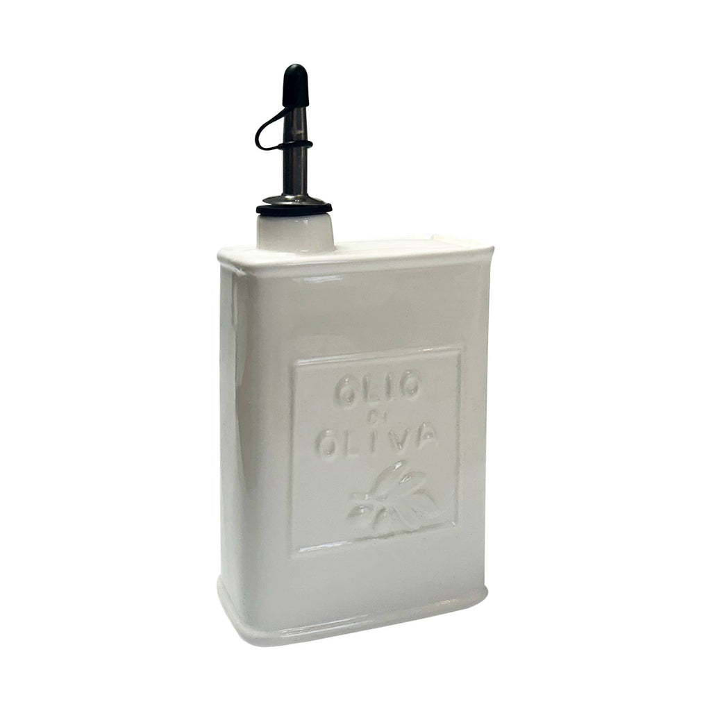 Fox Run Brands - Fox Run White Ceramic Oil Can, 17 oz/500 ML