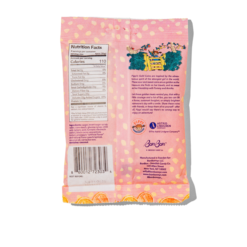 Swedish Candy | Pippi Longstocking Gold Coins -