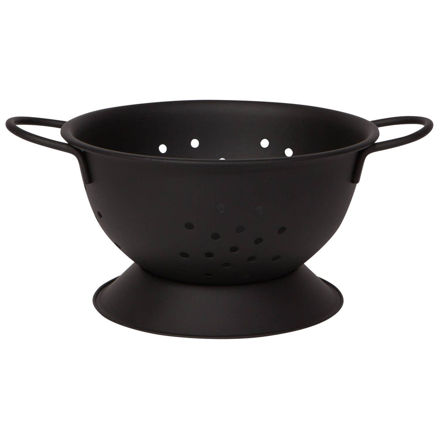 Matte Steel Colander - Small | Black