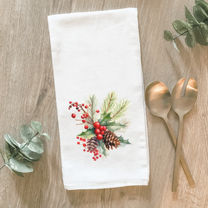 Cotton Tea Towel | Holly