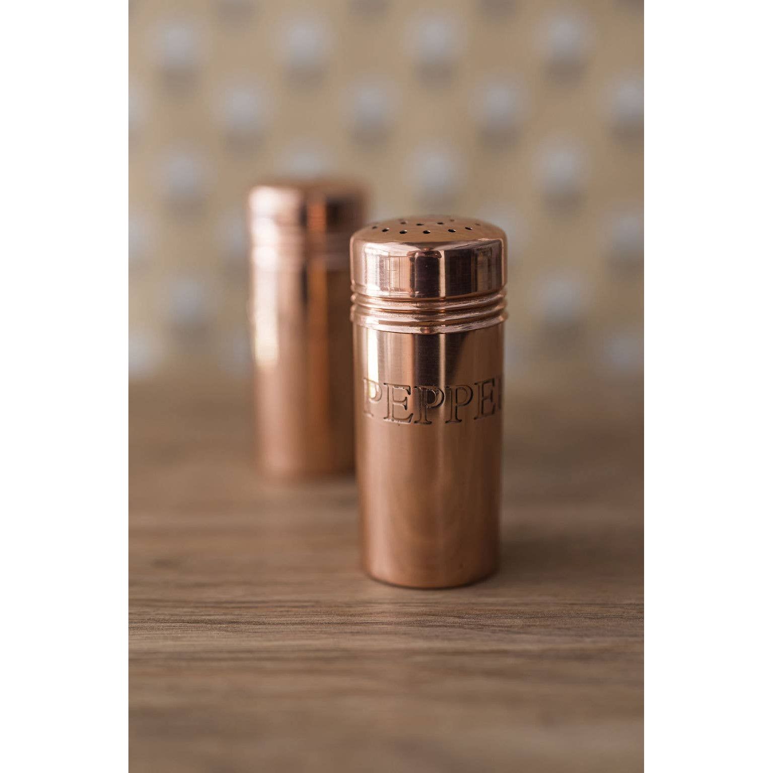 Copper Salt & Pepper Shakers
