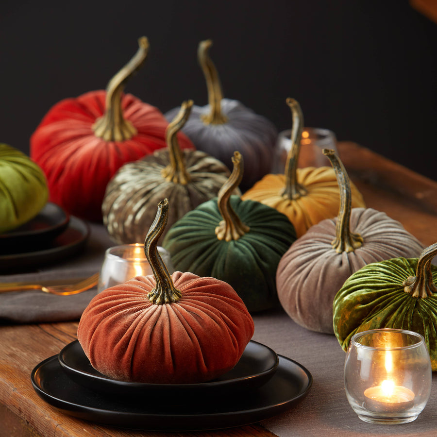 Velvet Pumpkin | Small- Gold
