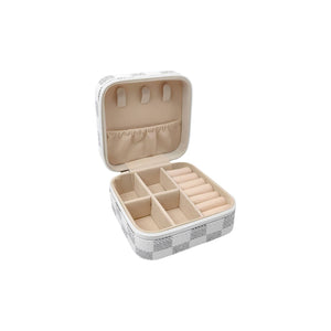 Checkered Jewelry Box | Brown
