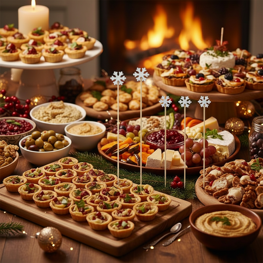 S/50 Picks w/ Snowflake Shaped Handles