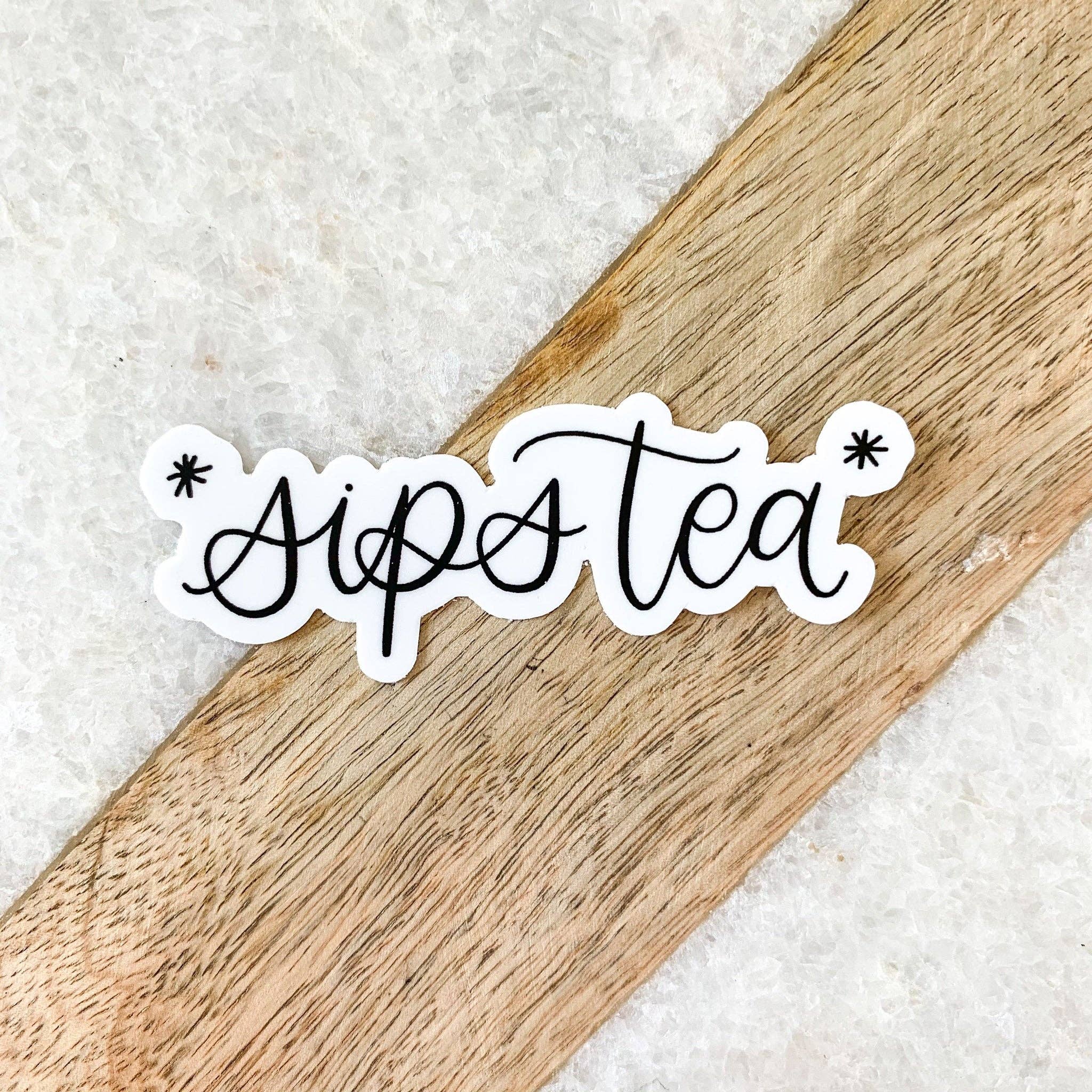 Sips Teal Sticker