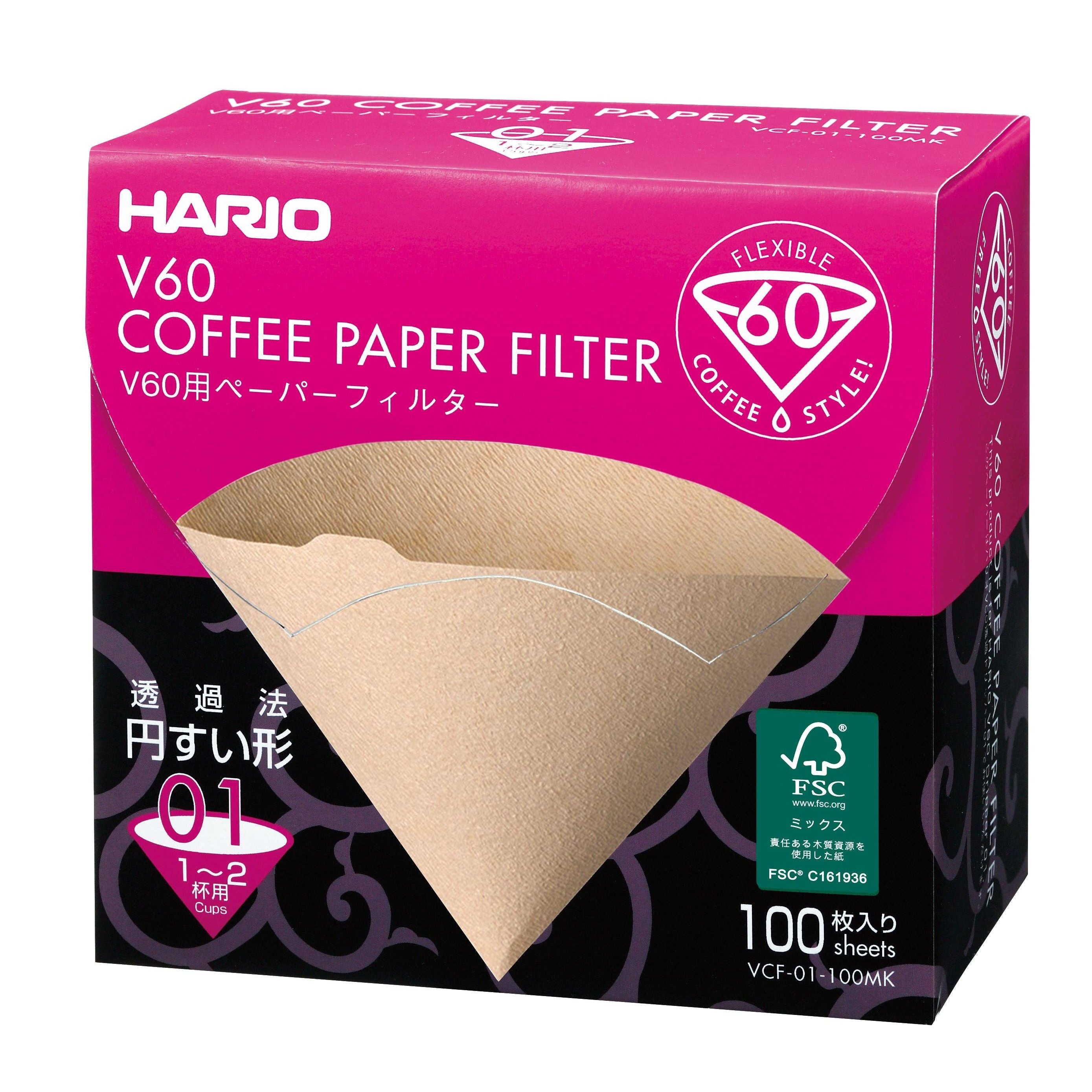 V60 Paper Filters | Natural Brown 100 Sheets 02