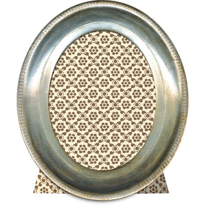 Florentine Frames | Oval - Silver Leaf