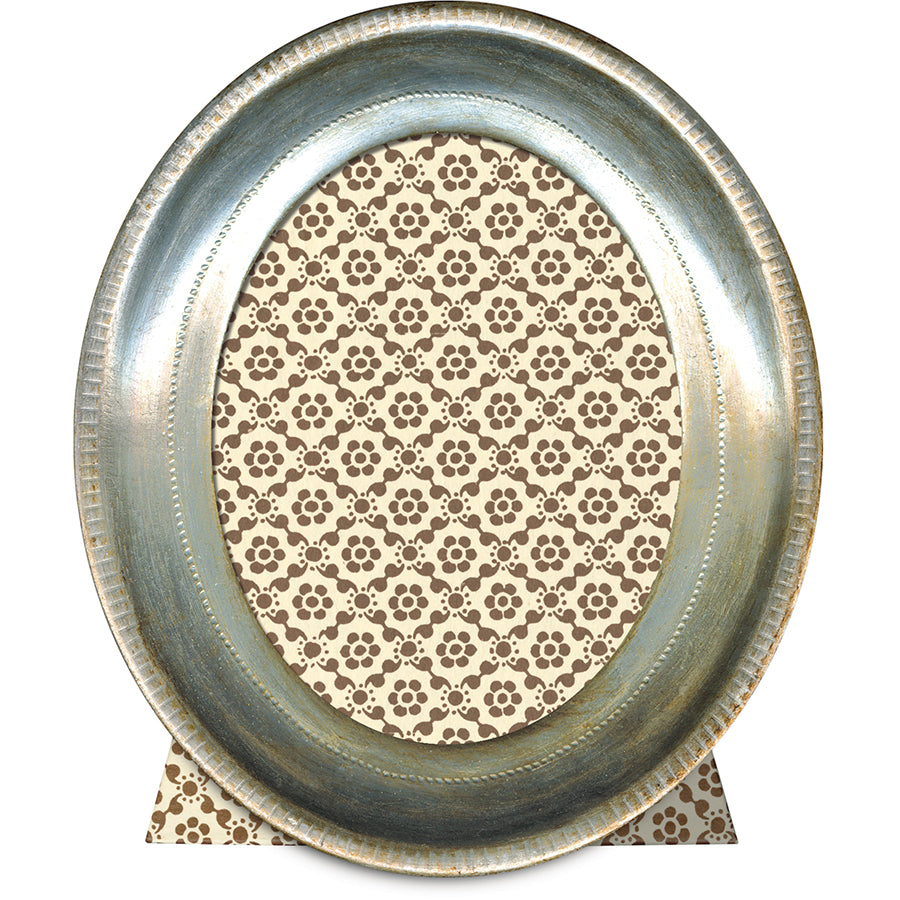 Florentine Frames | Oval - Silver Leaf