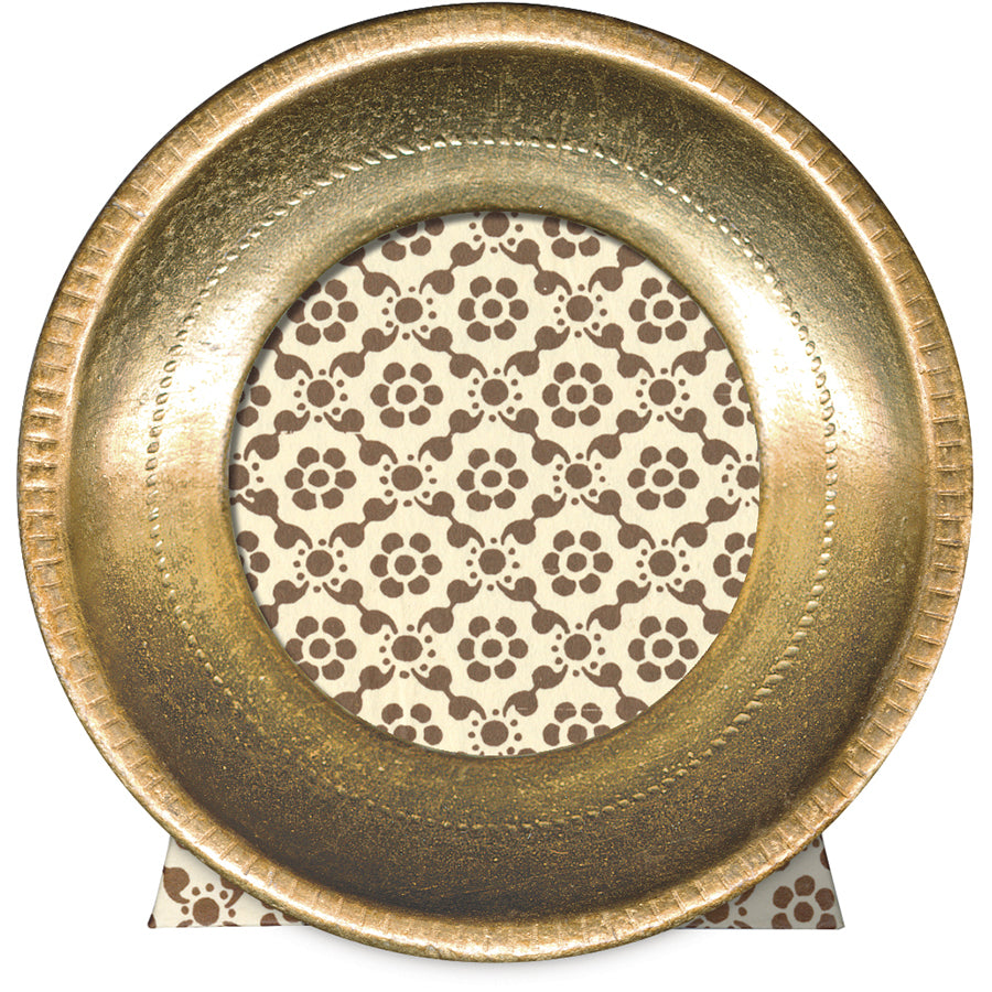Florentine Frames | Round - Gold Leaf