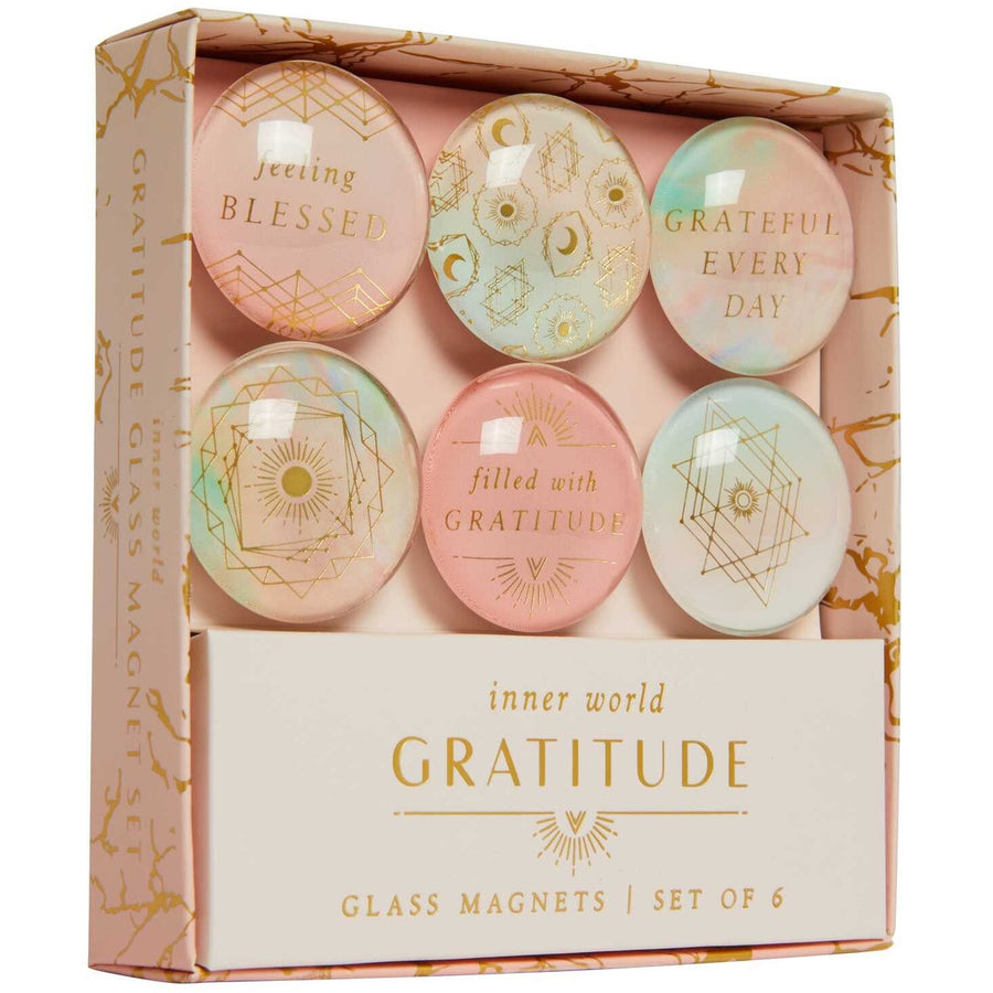 Glass Magnet Set | Gratitude