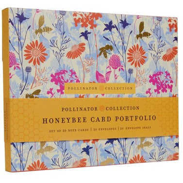 Honeybee Card Portfolio Set (Set of 20 Cards)