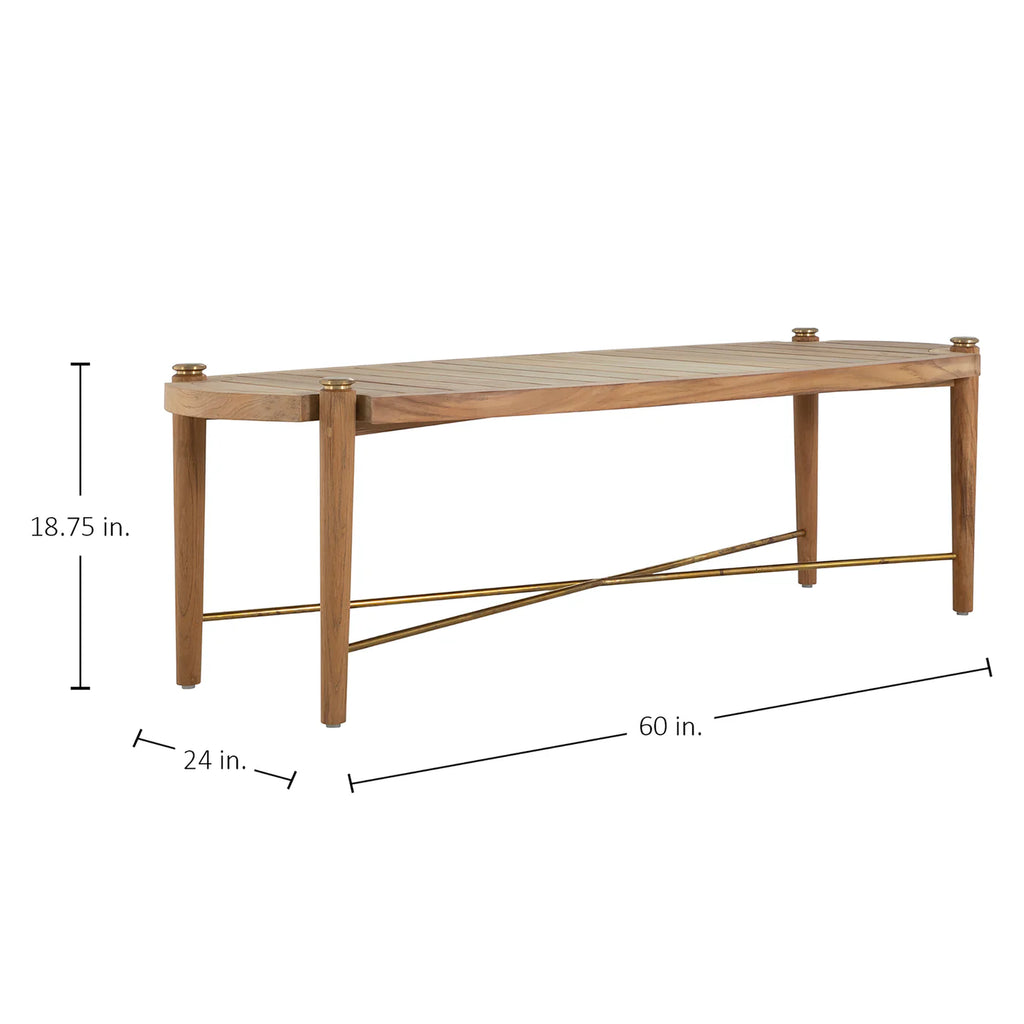 Pacifica Coffee Table Rectangular | Natural Teak