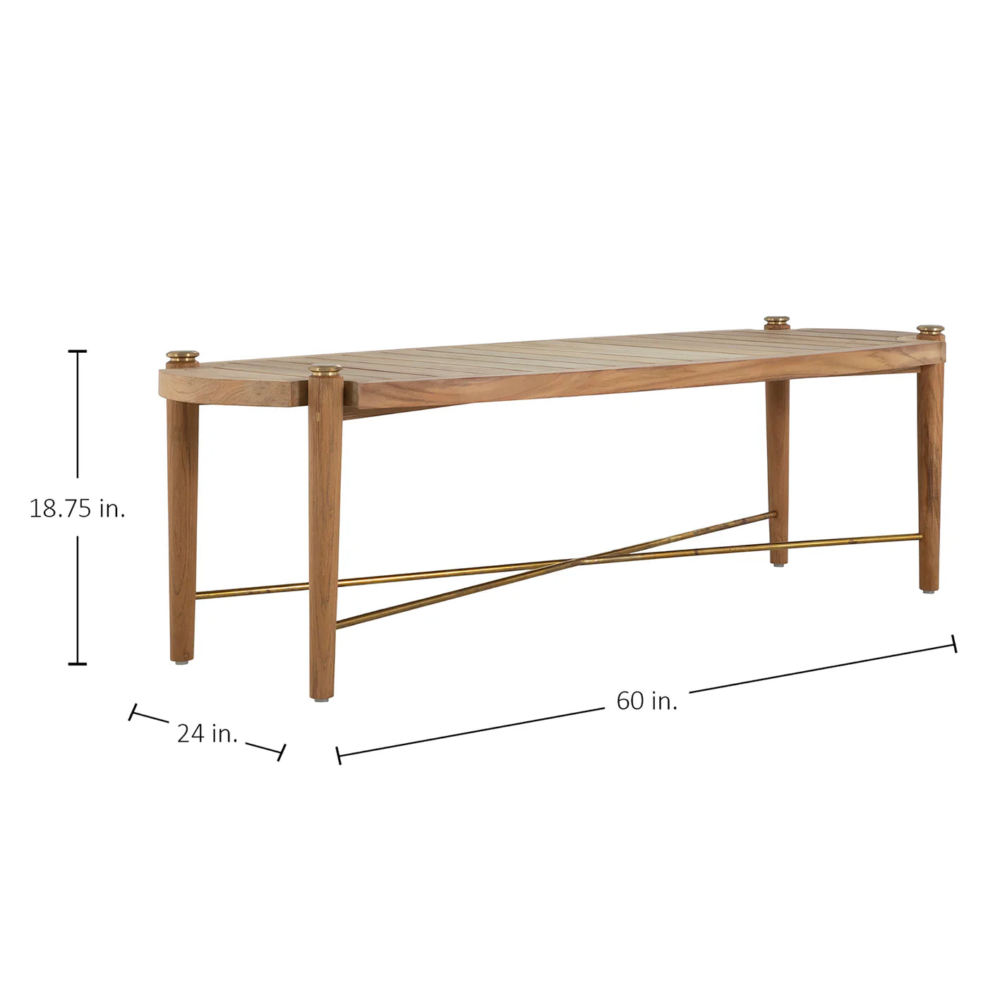 Pacifica Coffee Table Rectangular | Natural Teak