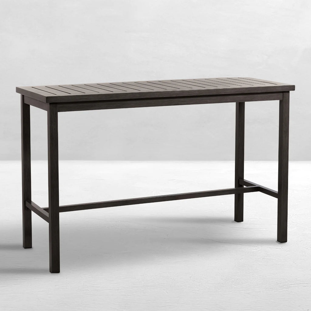 Club Aluminum Bar Table | Slate Gray