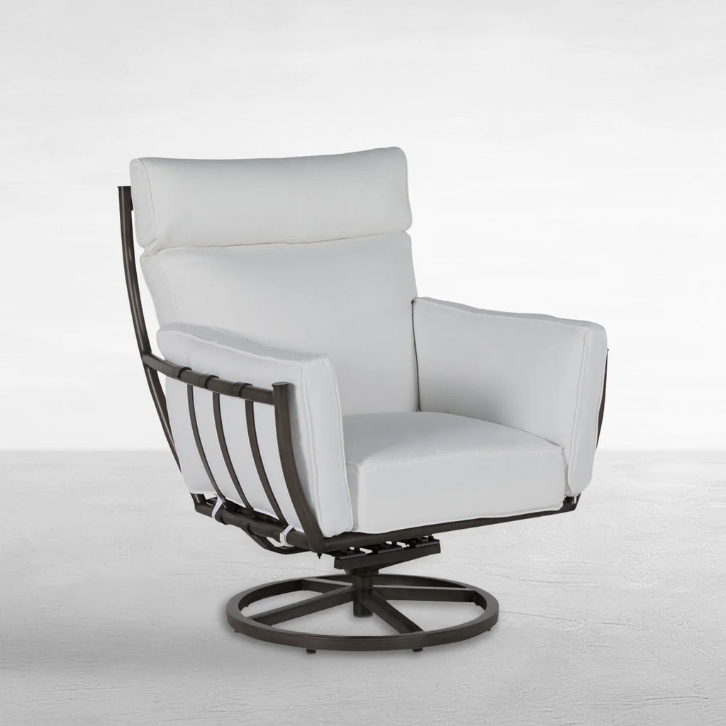 Majorca Aluminum Swivel Rocker Lounge | Slate Grey