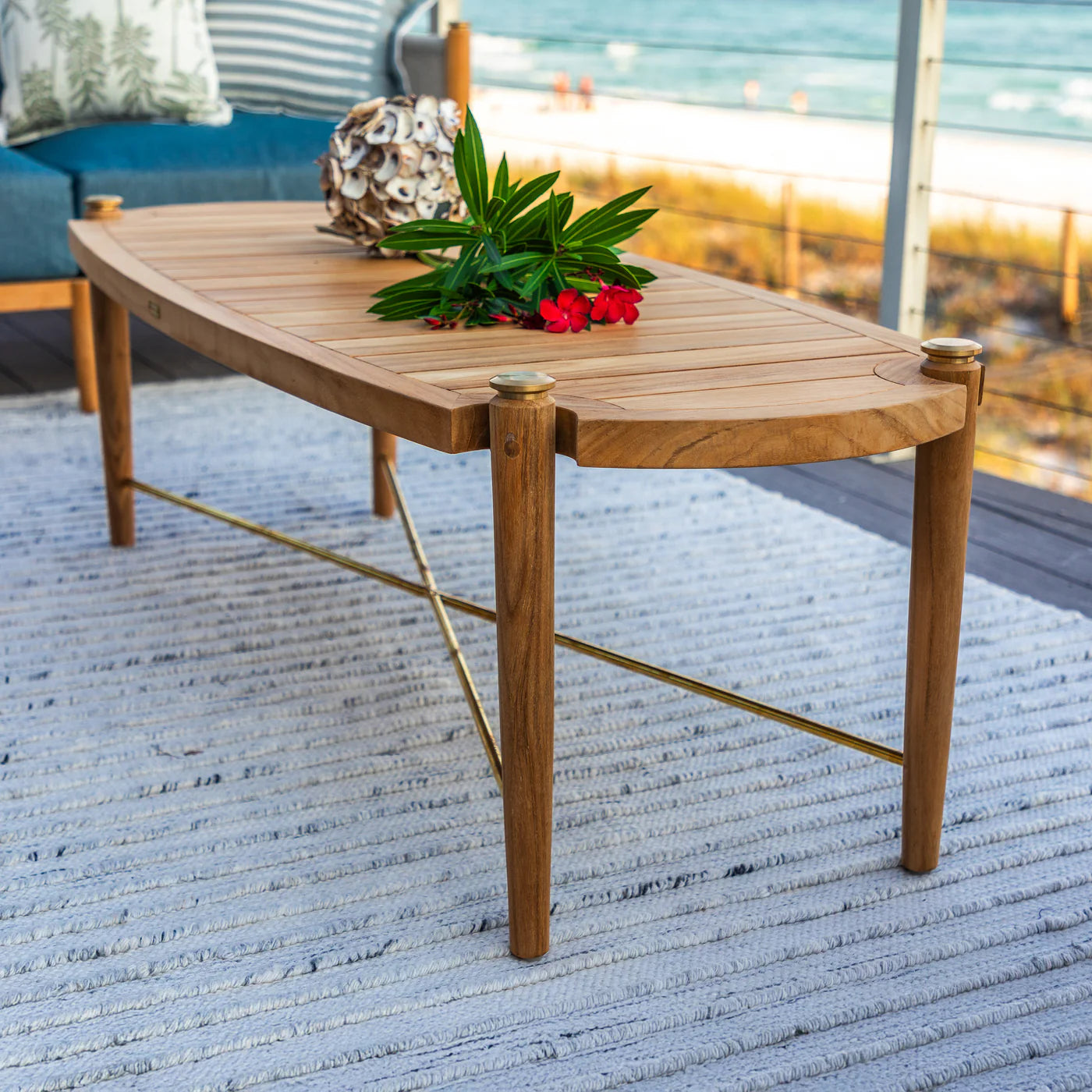 Pacifica Coffee Table Rectangular | Natural Teak