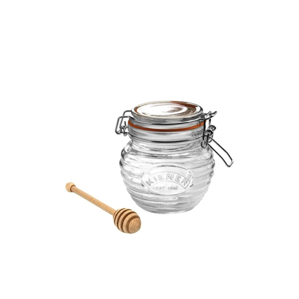 Kilner®  Honey Pot w/Beachwood Dipper