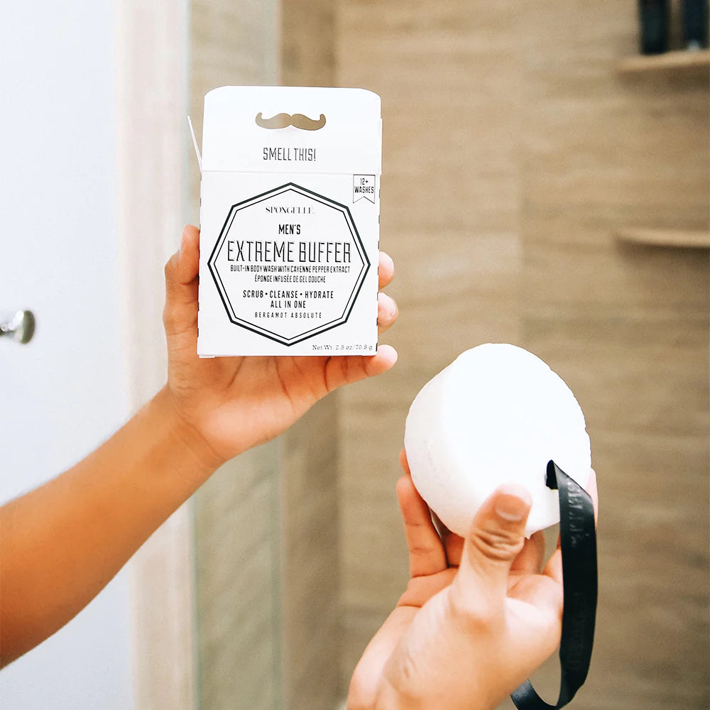 Mini Men's Body Wash Infused Buffers