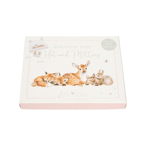 Beautiful Baby Hat & Mittens Set