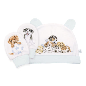 Beautiful Baby Hat & Mittens Set