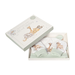 Beautiful Baby Hat & Mittens Set