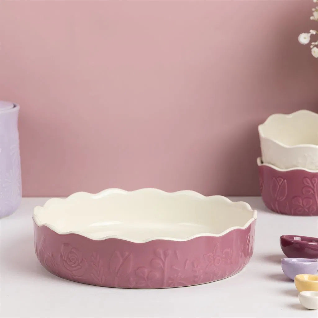 Mason Cash | In the Meadow | 9" Pie Dish - Pink