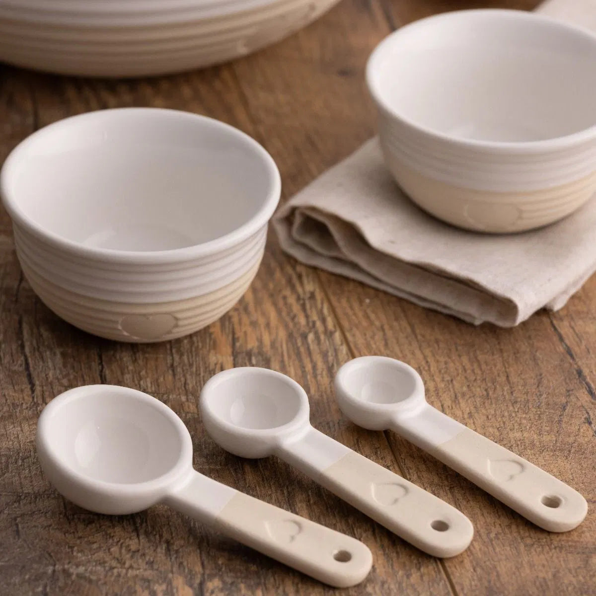 Mason Cash | Rustic Charm | S/4 Prep Bowls