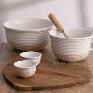 Mason Cash | Rustic Charm | S/4 Prep Bowls