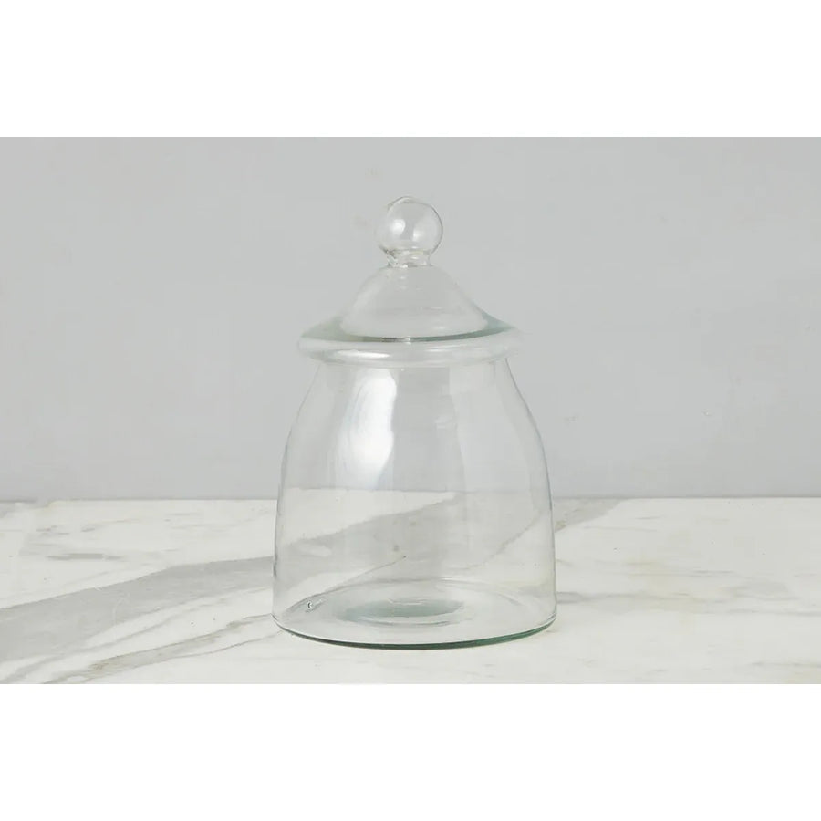 Vintage Glass Bon Bon Jar w/Lid | Medium