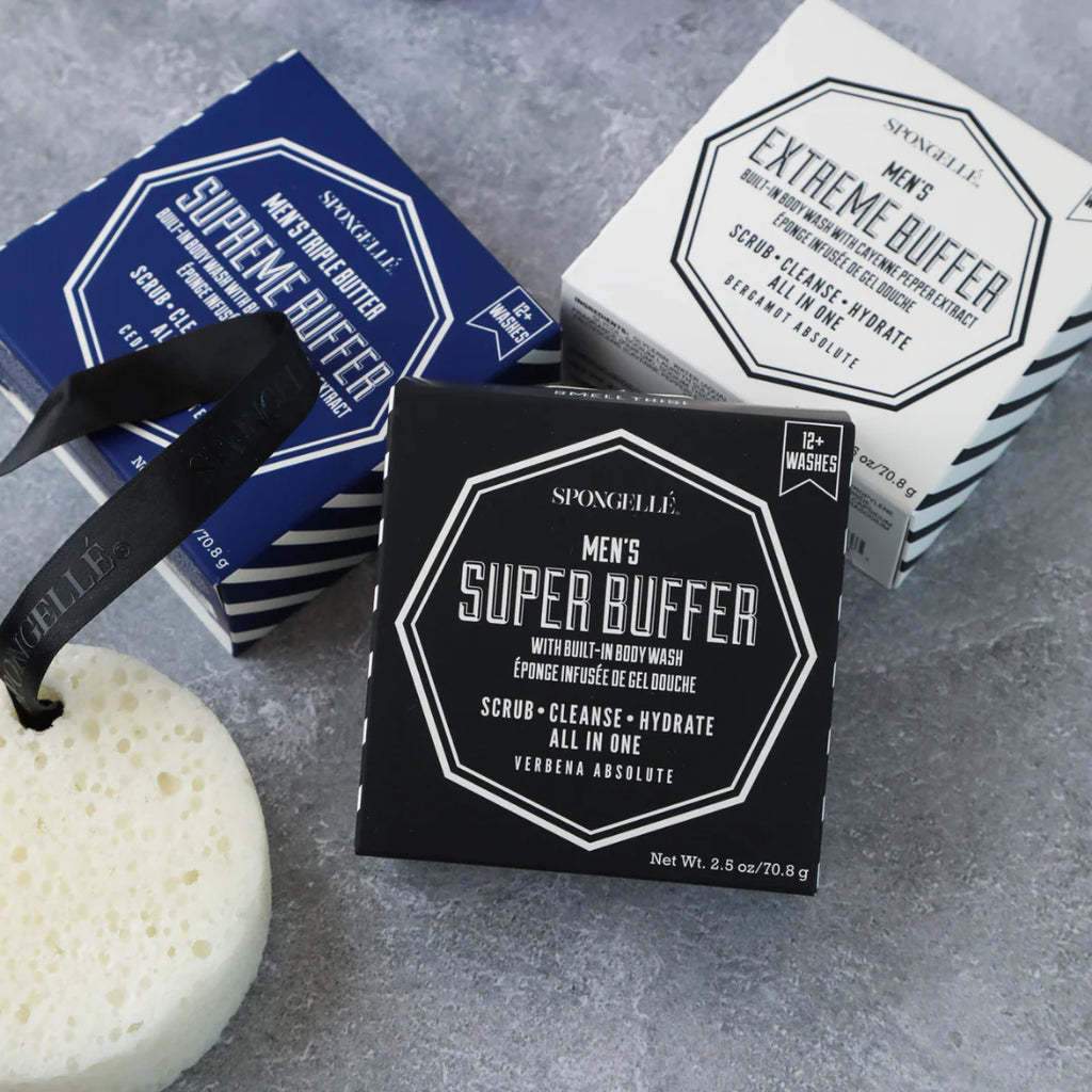 Mini Men's Body Wash Infused Buffers