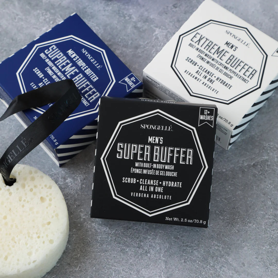Mini Men's Body Wash Infused Buffers