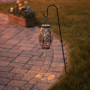 Hanging Teardrop Solar Lantern | Copper