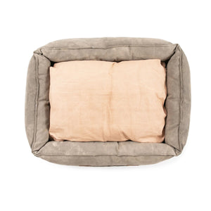 Washed Canvas Dog Bed w/XOXO Pillow - Medium