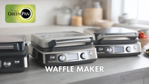 Elite Ceramic Nonstick 4-Square Waffle Maker | Cloud Cream