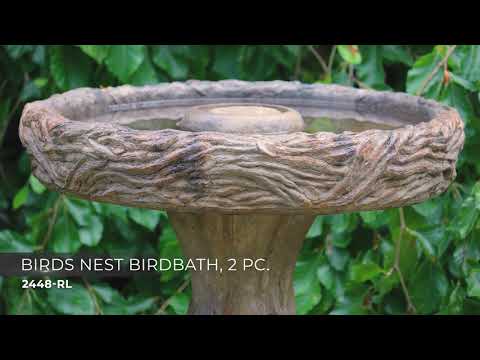 Bird's Nest Birdbath