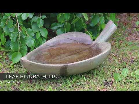 Leaf Birdbath