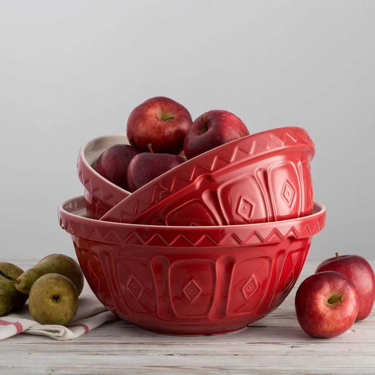 Mason Cash | Mixing Bowl | Red (S12) 4.25 Qt