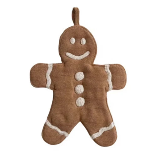 Gingerbread Cookie Shaped Potholder