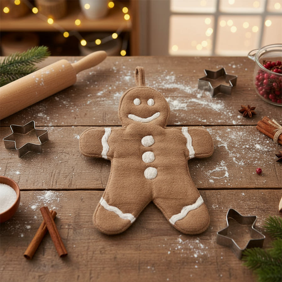 Gingerbread Cookie Shaped Potholder