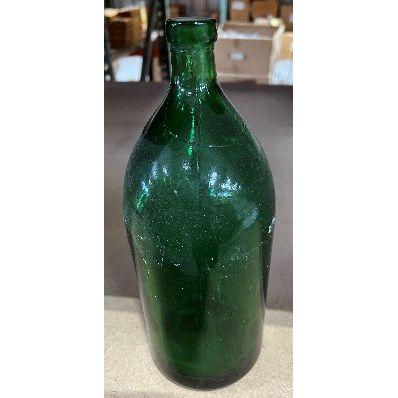 Antique Green Milk Bottle | 1 Liter
