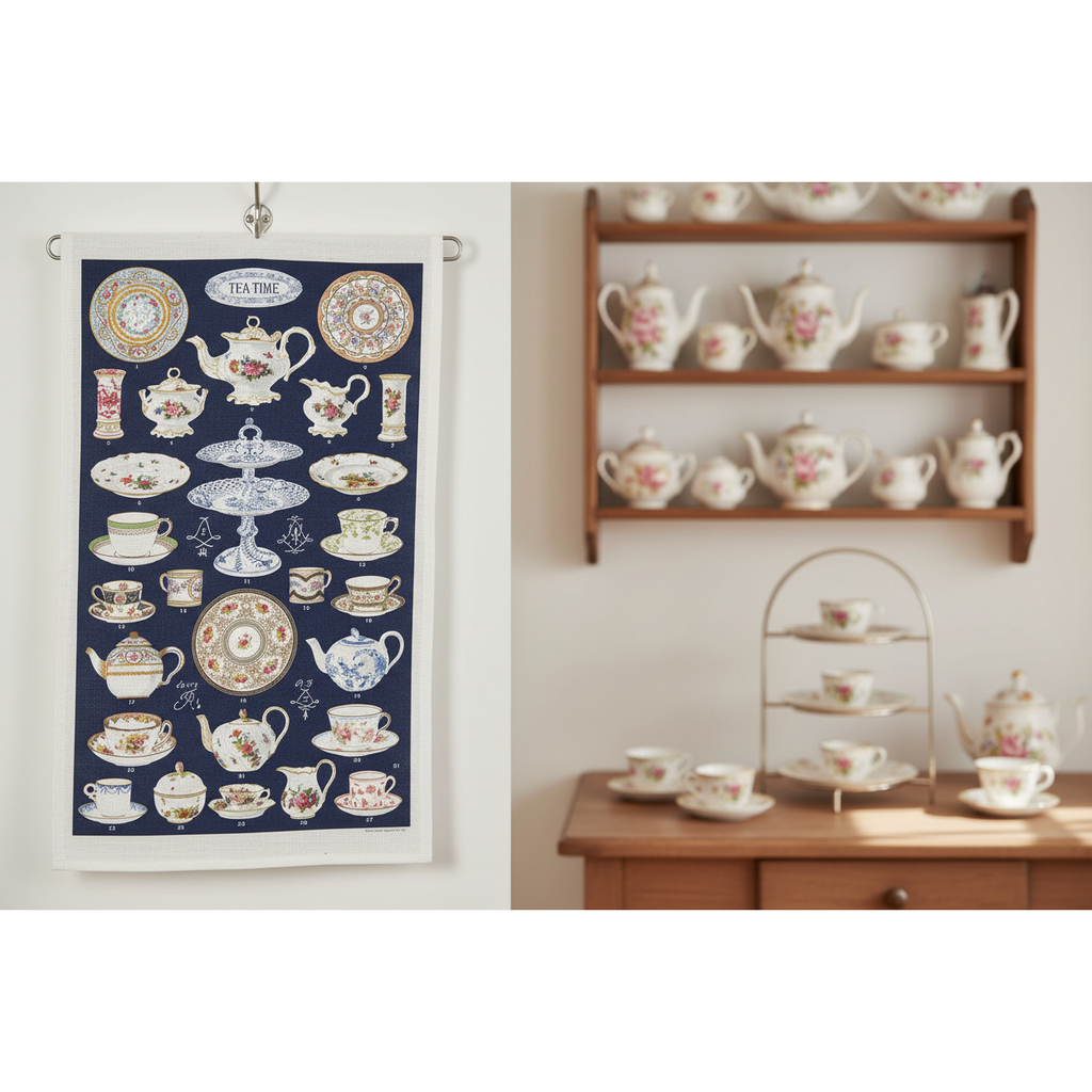 Vintage Image Tea Towel