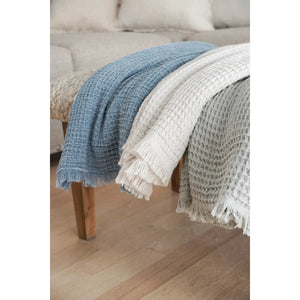 Turkish Cotton Waffle Throw