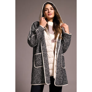 L/S Coat with Fooler Hood | Charcoal