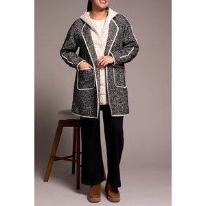 L/S Coat with Fooler Hood | Charcoal