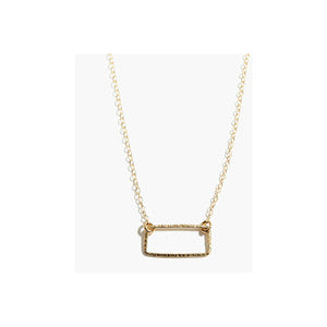 Floating Shape Necklace | Rectangle