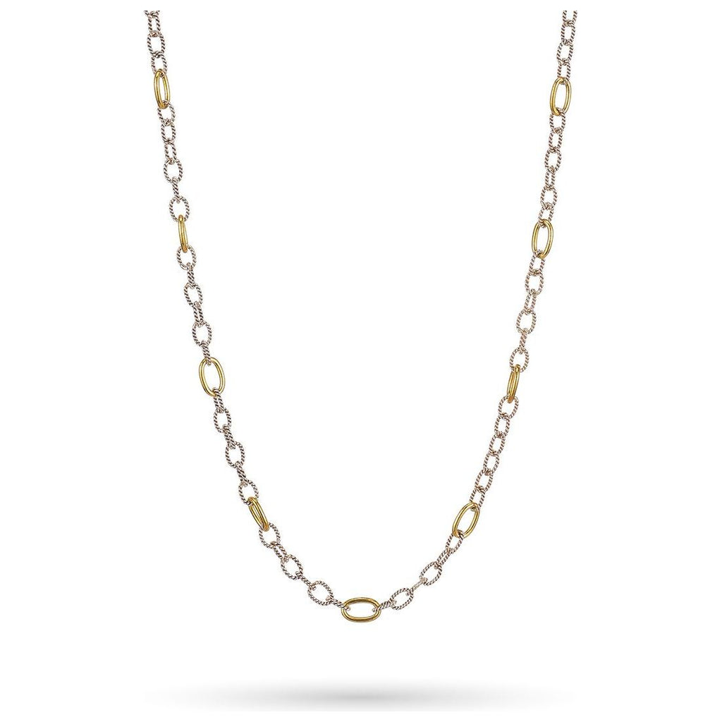 Twisted Link w/Brass Rings Chain