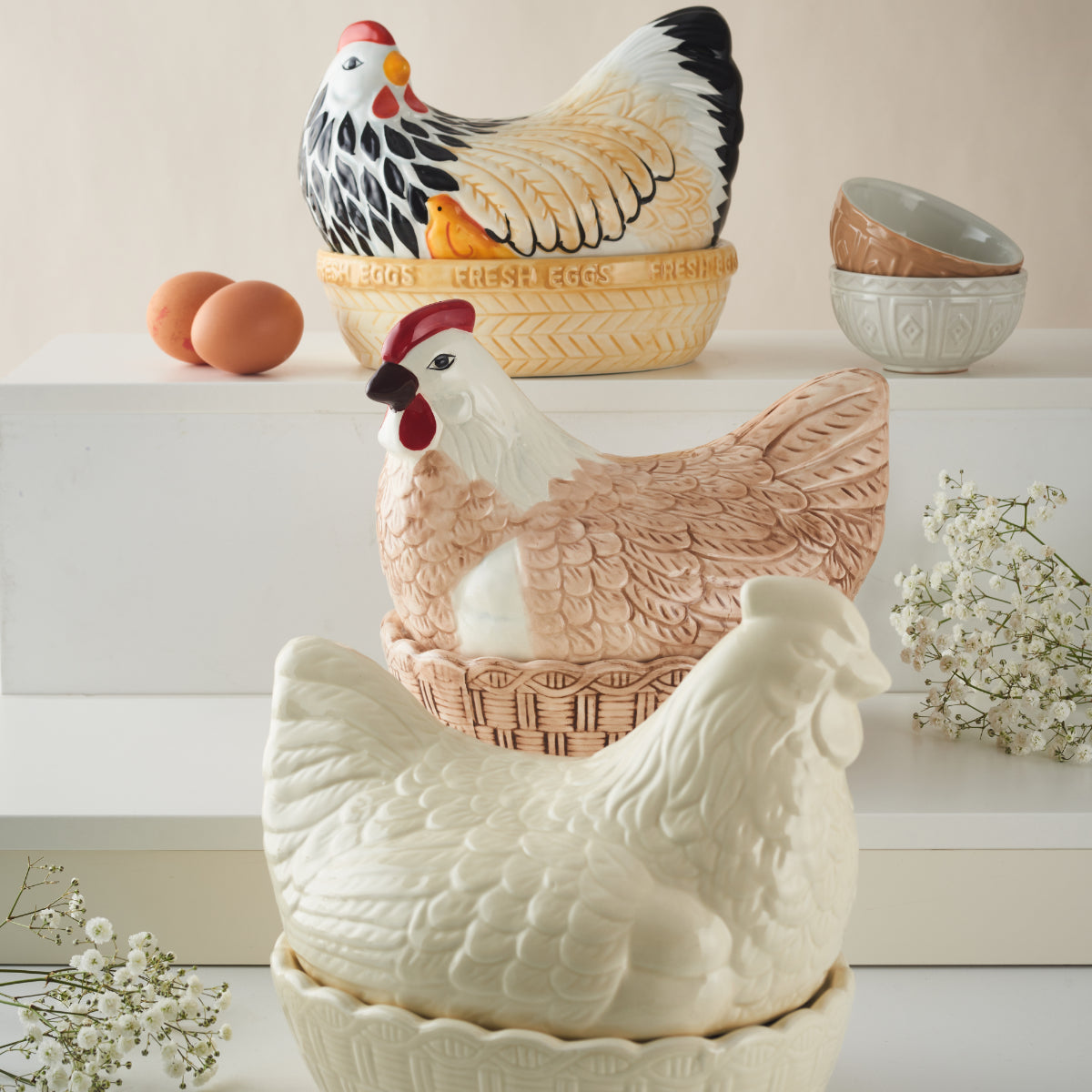 Hen Nest on - Etsy Basket Vintage 0 a Small Porcelain Miniature