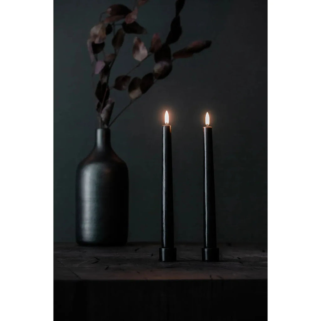 Uyuni S/2 Taper Candles | Black