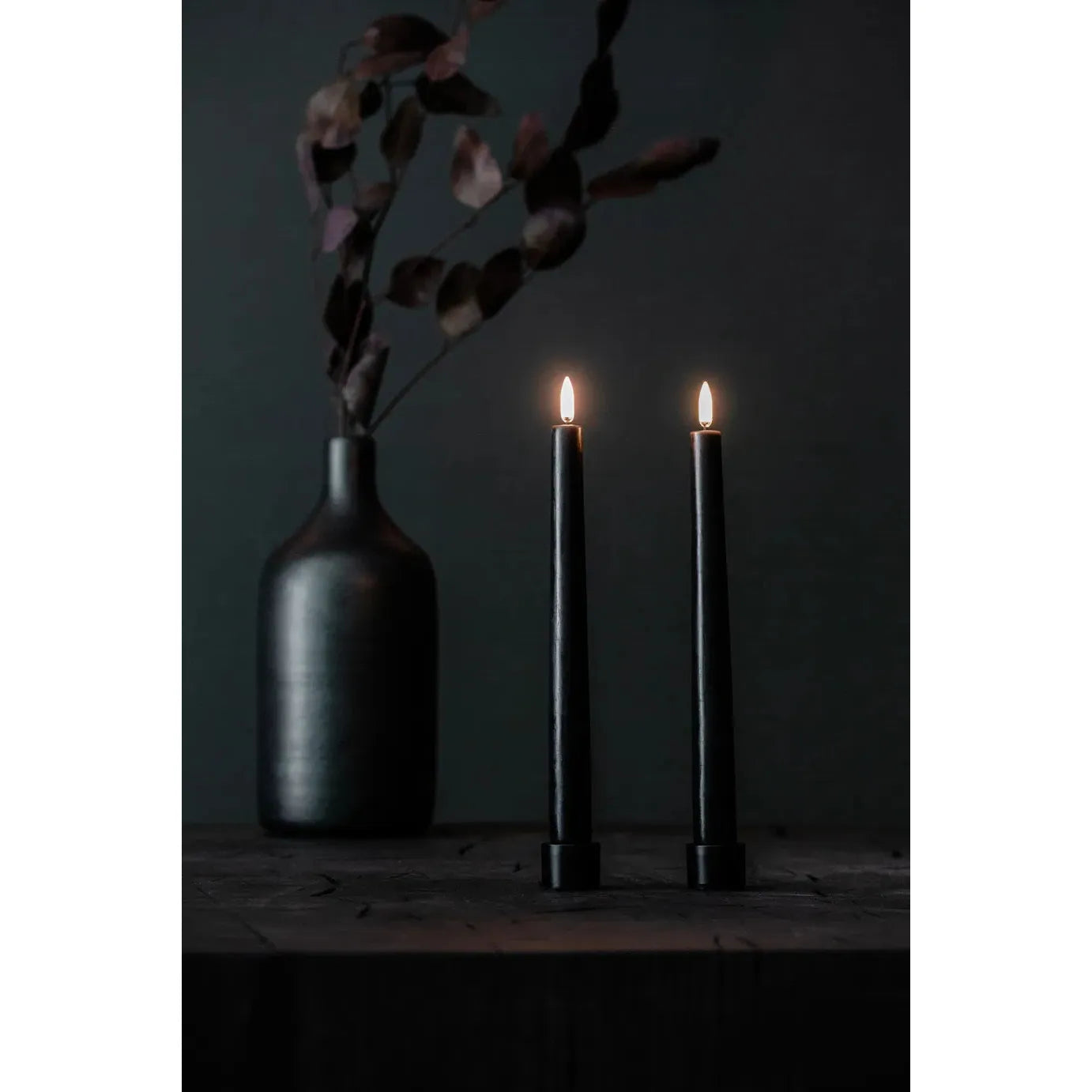 Uyuni S/2 Taper Candles | Black